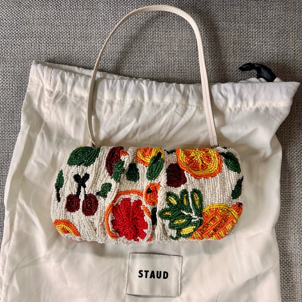 STAUD Beaded Bean Bag, Fruit Salad